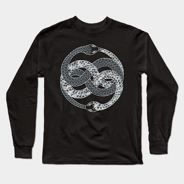 AURYN uroboros. Snake biting it's own tail. Neverending story. Long Sleeve T-Shirt by MugDesignStore